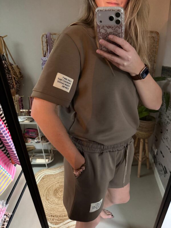 Comfy set oversized 'Perfect' - Taupe
