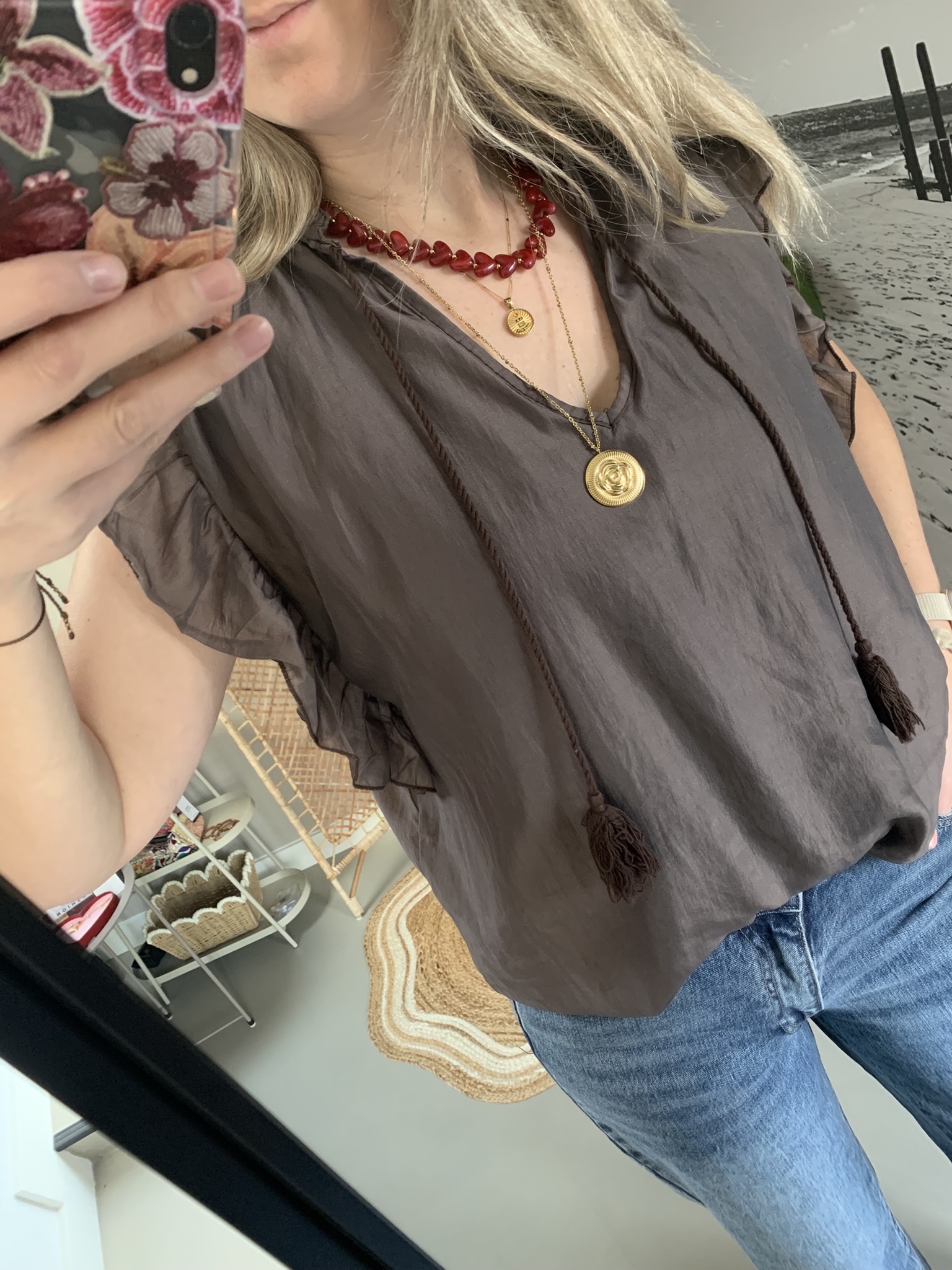 Top 'Fay' - Bruin - Afbeelding 2