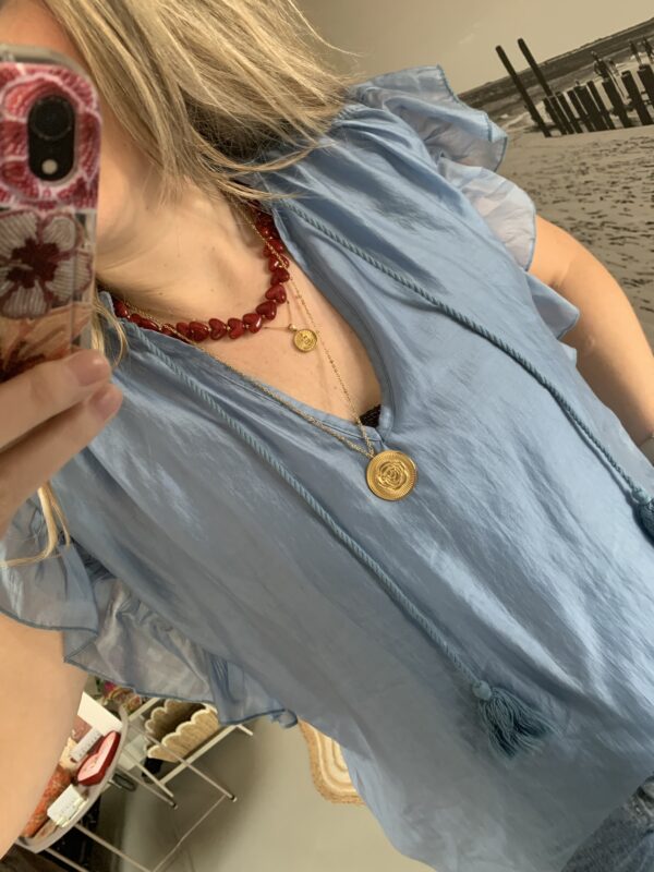 Top 'Fay' - Skyblauw