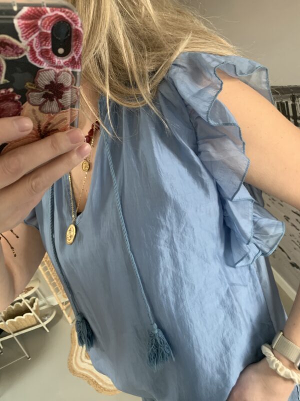 Top 'Fay' - Skyblauw