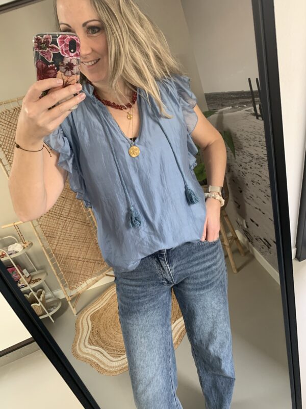 Top 'Fay' - Skyblauw