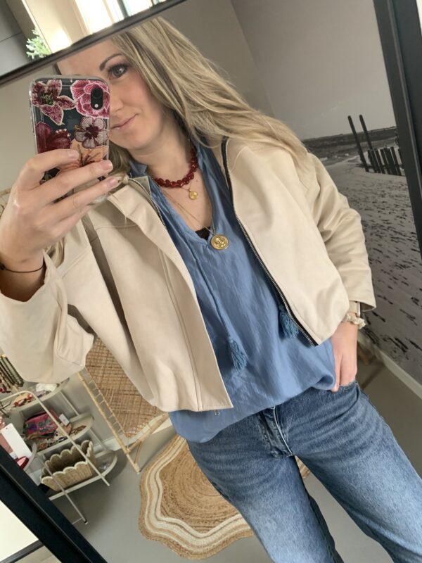 Top 'Fay' - Skyblauw