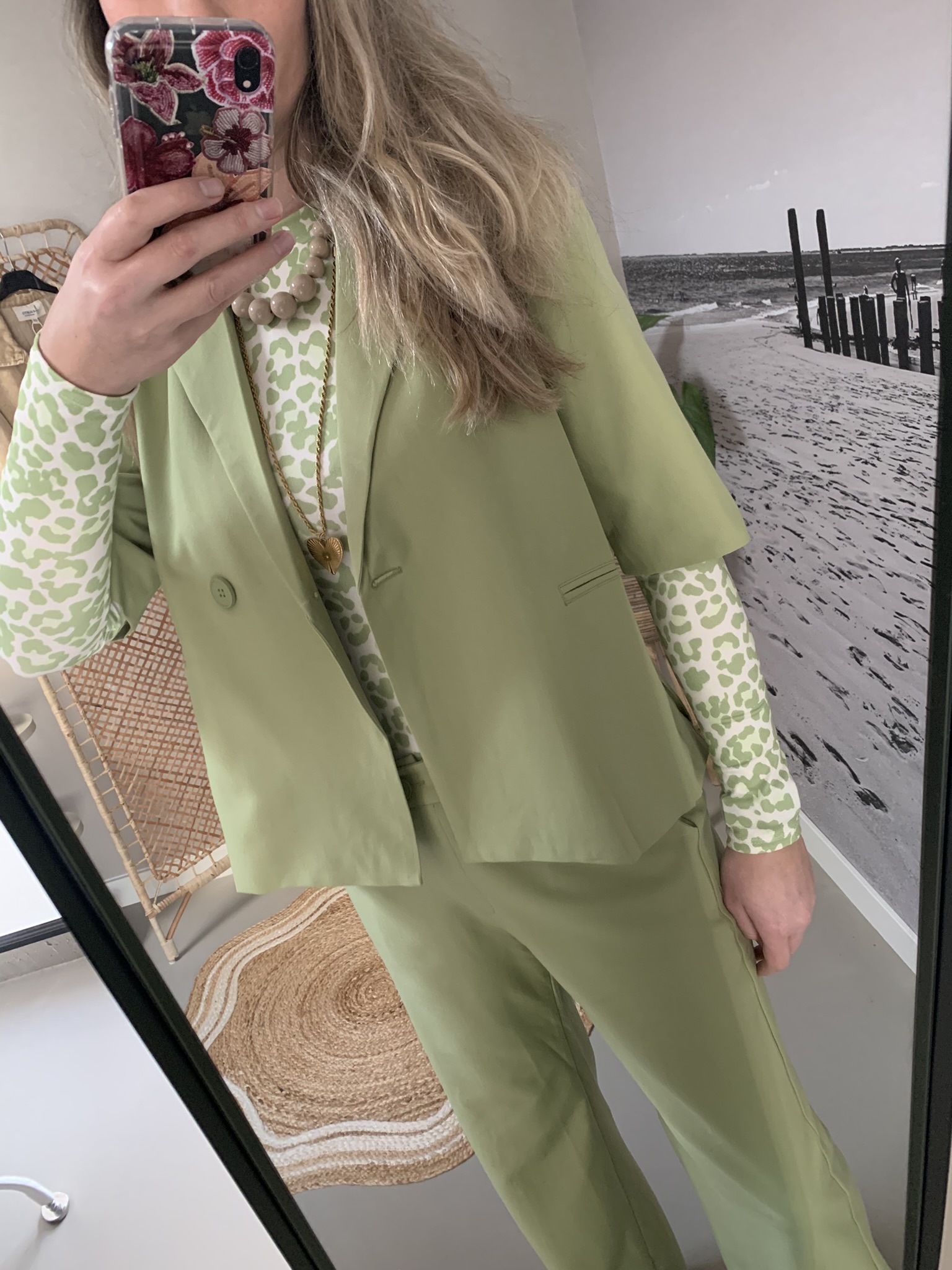 Short blazer Azzurro - Groen - Afbeelding 2