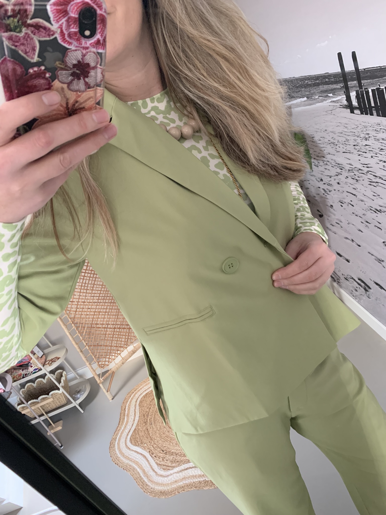 Short blazer Azzurro - Groen - Afbeelding 4