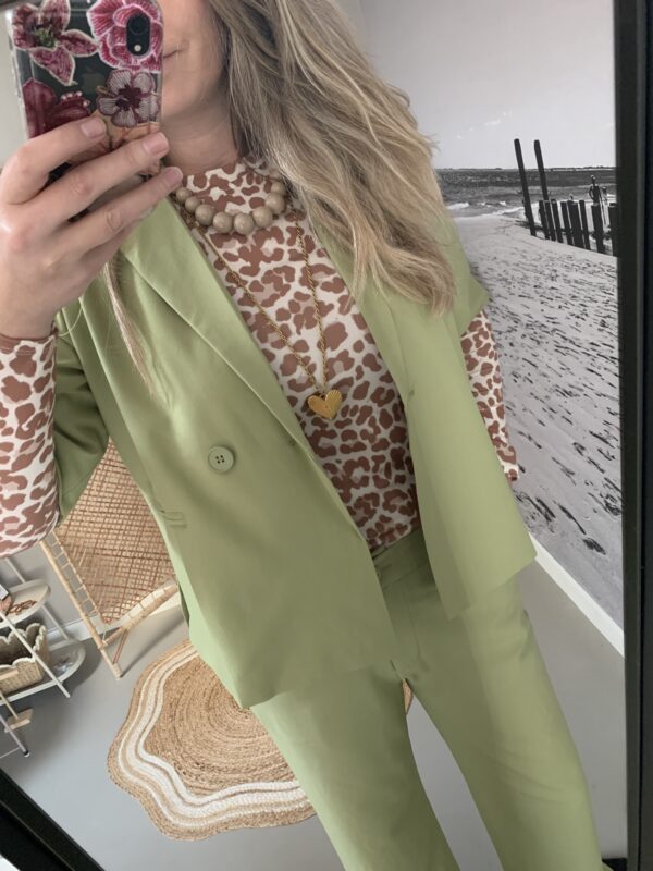 Short blazer Azzurro - Groen