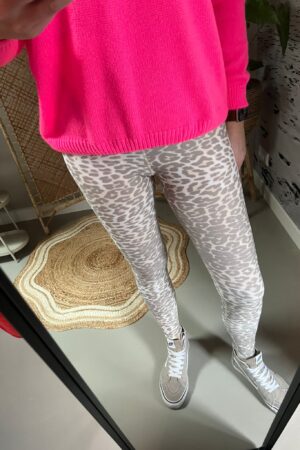 Sportlegging Travelstof Panter light - Beige van Azzurro