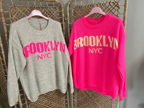 Comfy truitje 'Brooklyn' - Neon Roze