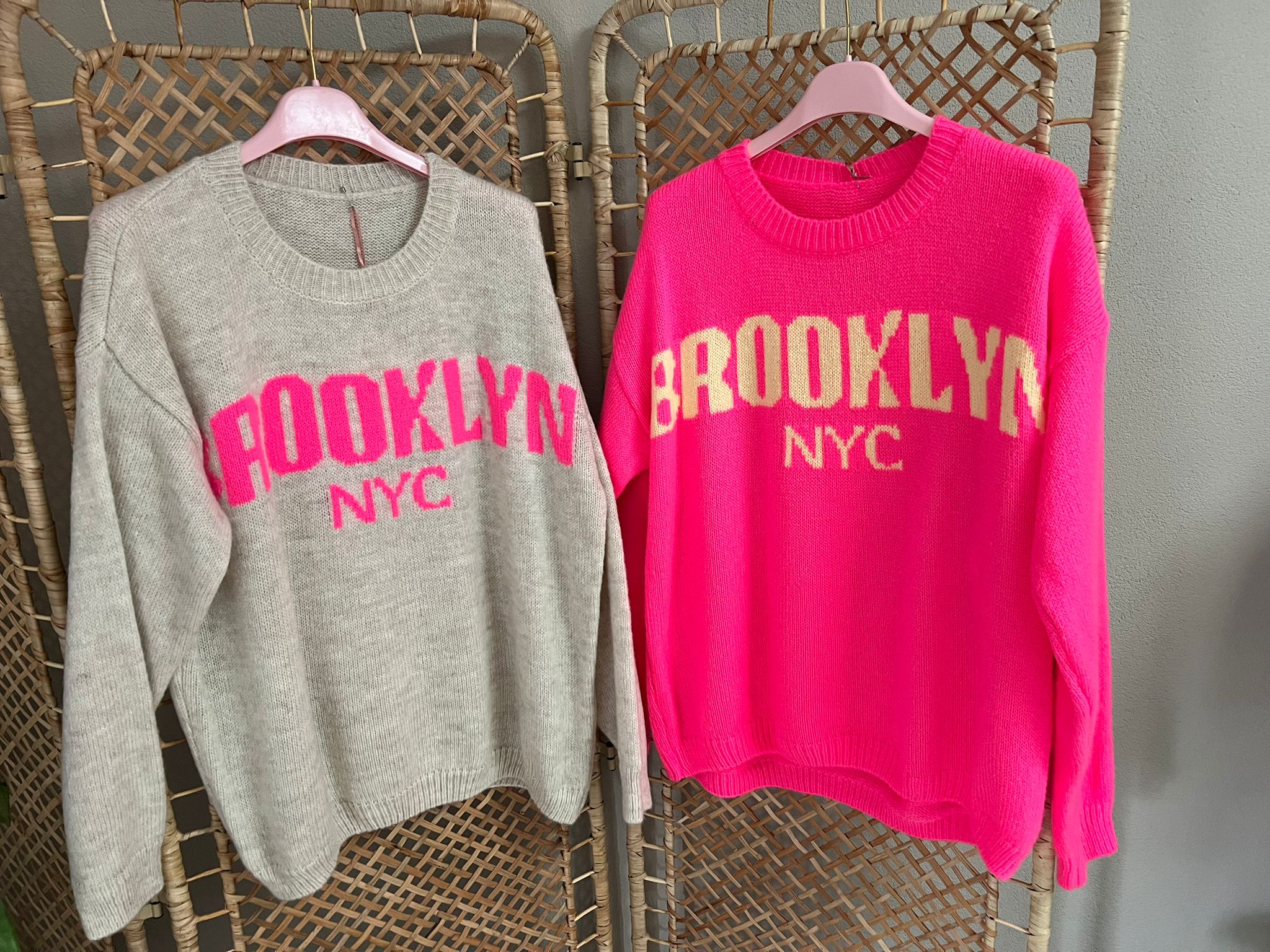 Comfy truitje 'Brooklyn' - Neon Roze - Afbeelding 4