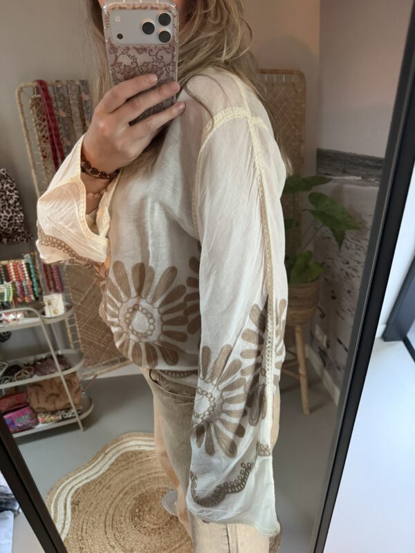 Blouse 'Beach' - Beige/Taupe