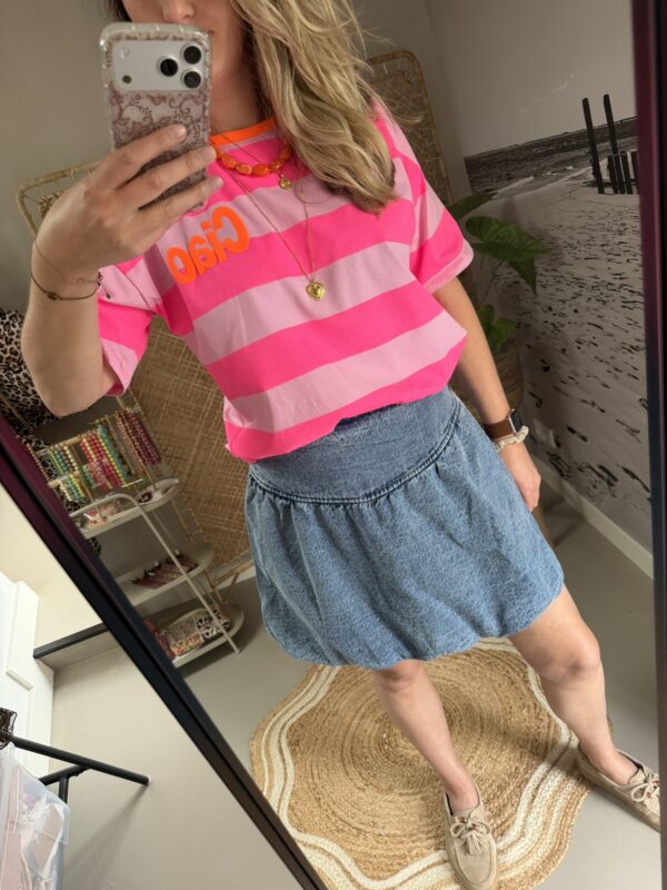 Jeans ballon rokje Azzurro - Blauw