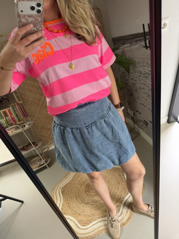 Jeans ballon rokje Azzurro - Blauw