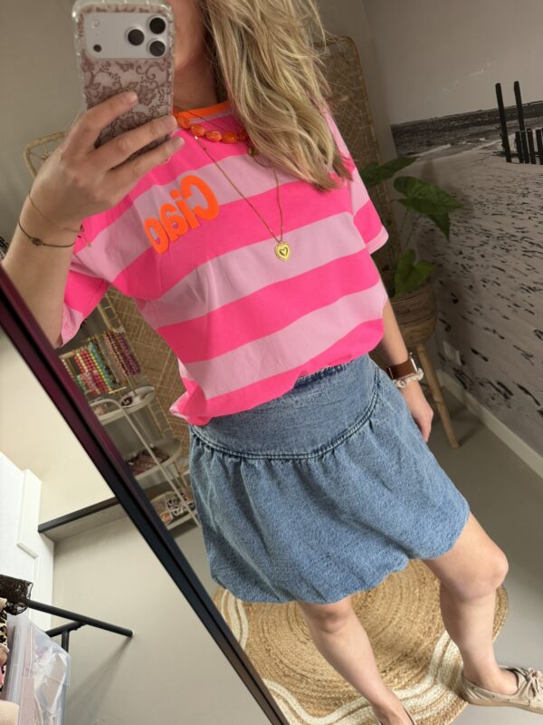 Jeans ballon rokje Azzurro - Blauw