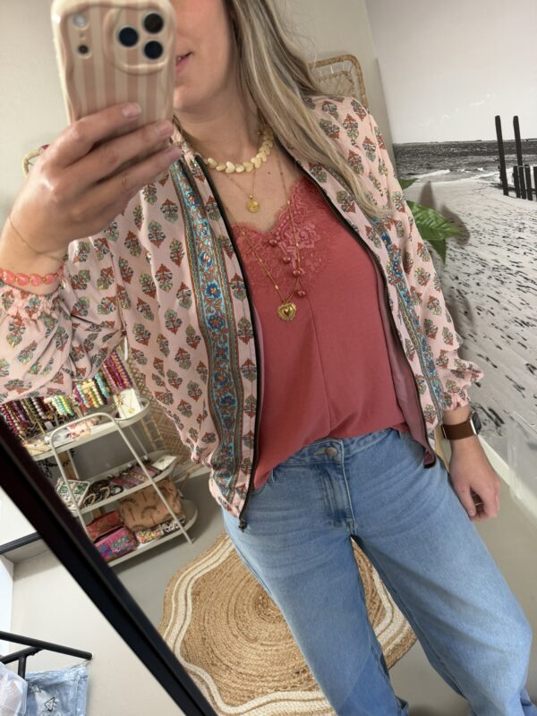 Boho jasje - Roze-Terra-Blauw