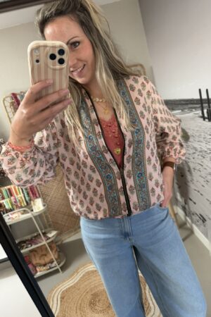 Boho jasje - Roze-Terra-Blauw