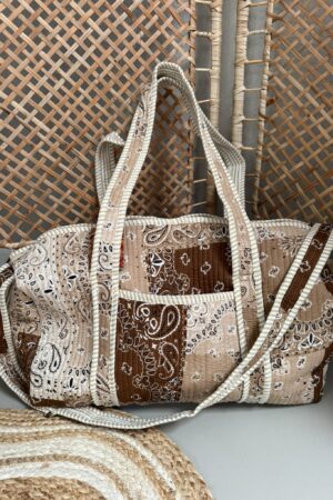 Weekend / Sporttas - Bruin/Beige print