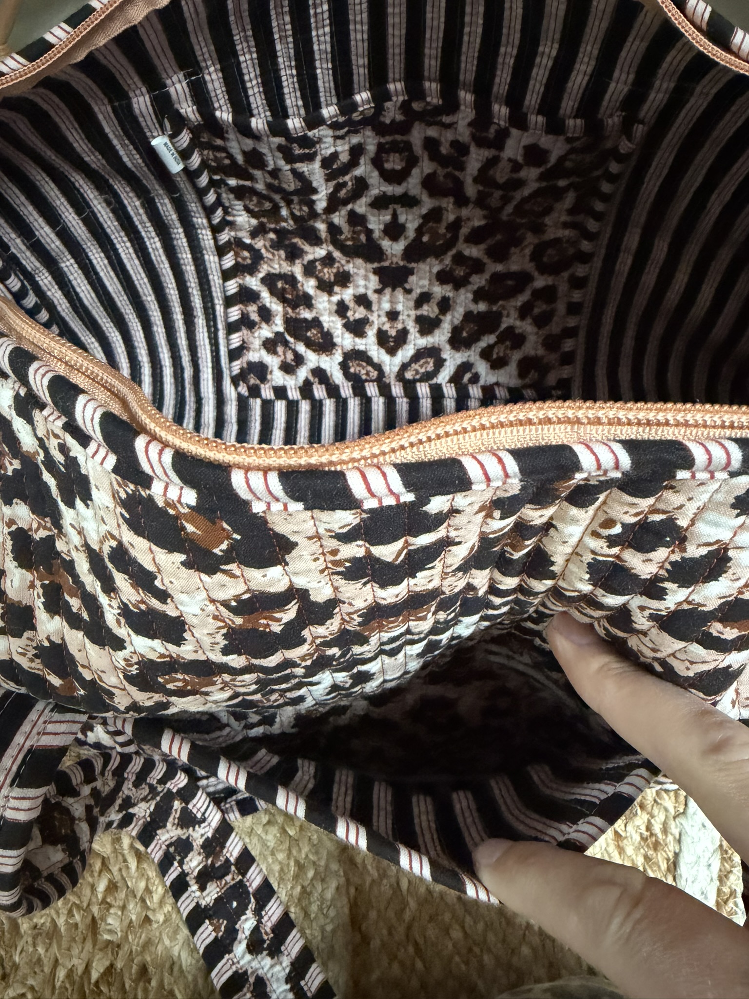 Quilt Weekend / Sporttas - Panterprint - Afbeelding 5