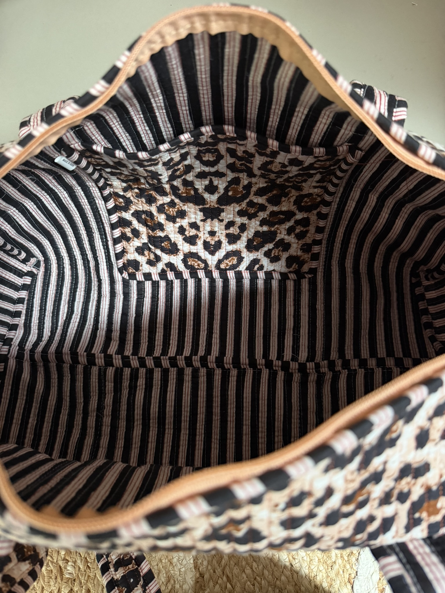 Quilt Weekend / Sporttas - Panterprint - Afbeelding 4