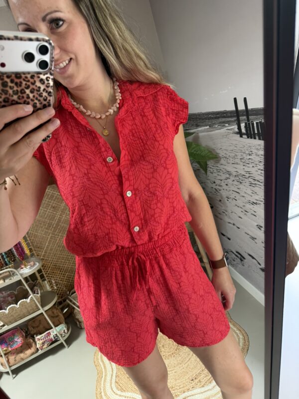 Set summer print - Rood