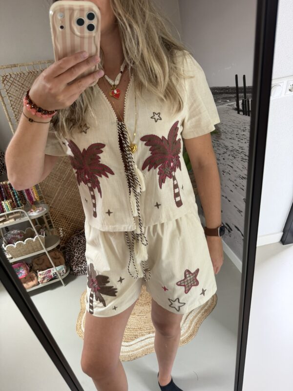 Set Palmtree - Beige/Roze