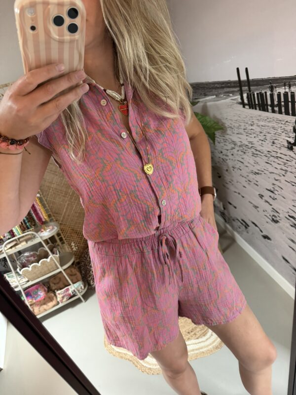 Set summer print - Roze/Taupe/Oranje