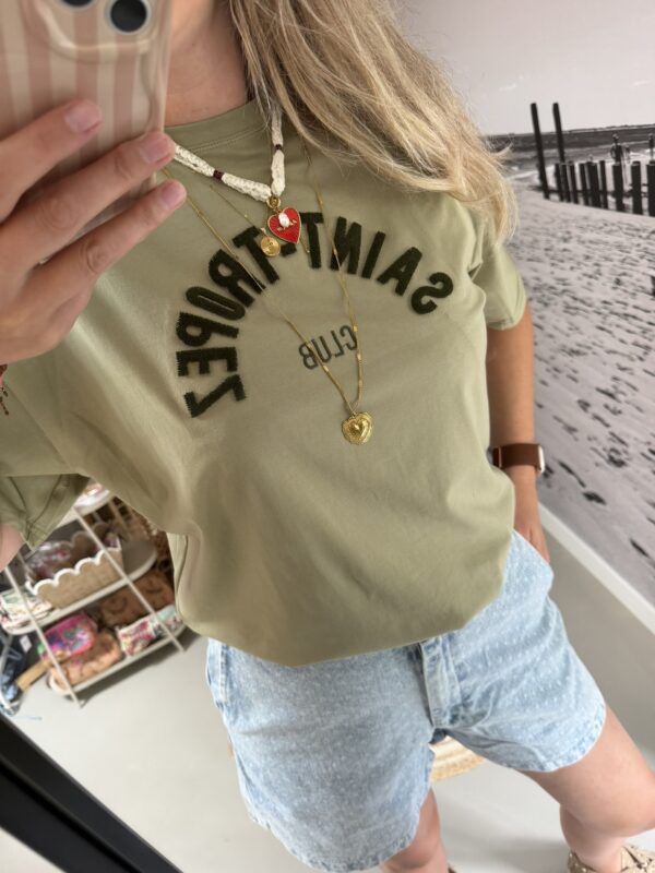 T-shirt 'Saint Tropez' - Olijfgroen
