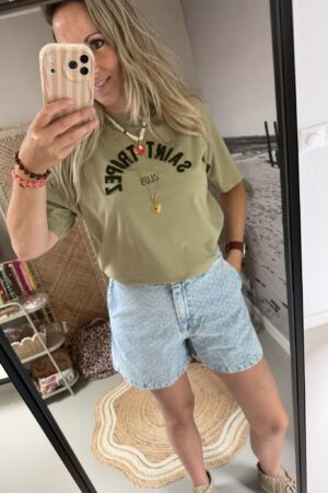 T-shirt 'Saint Tropez' - Olijfgroen