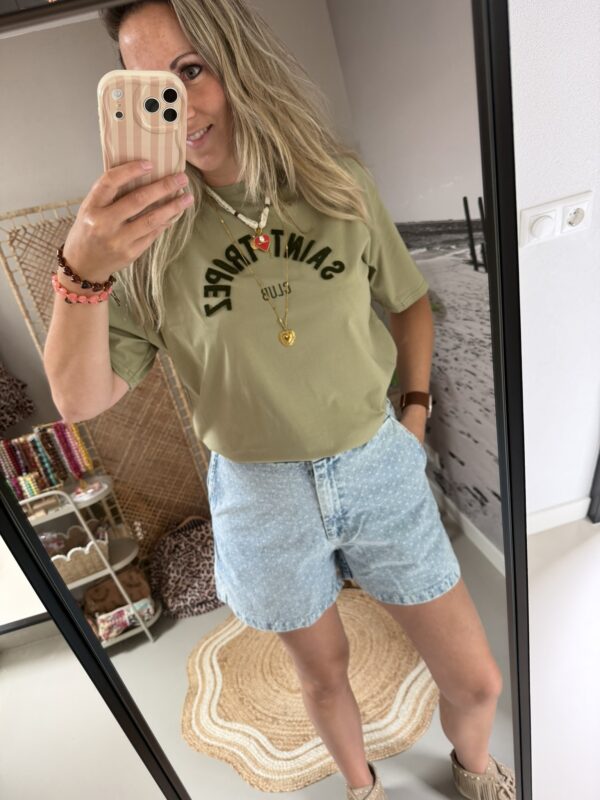 T-shirt 'Saint Tropez' - Olijfgroen