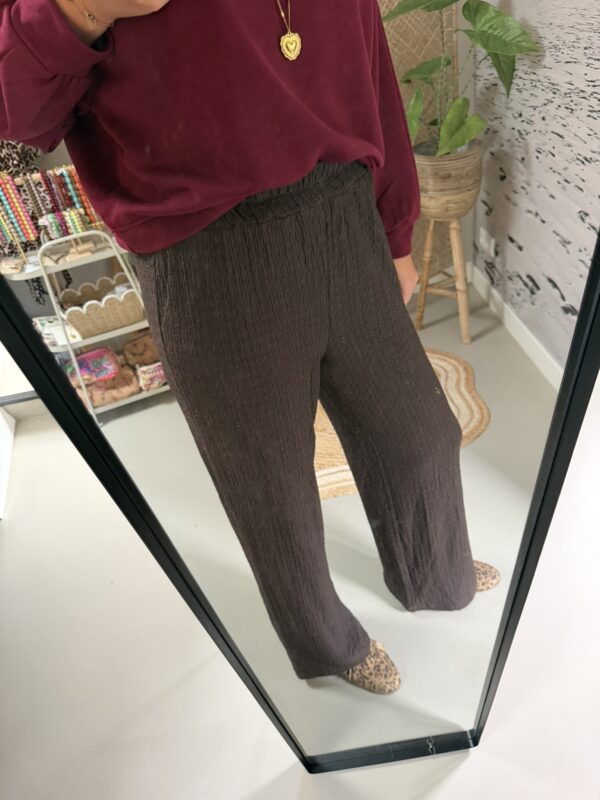 Broek wafel - Azzurro - Bruin