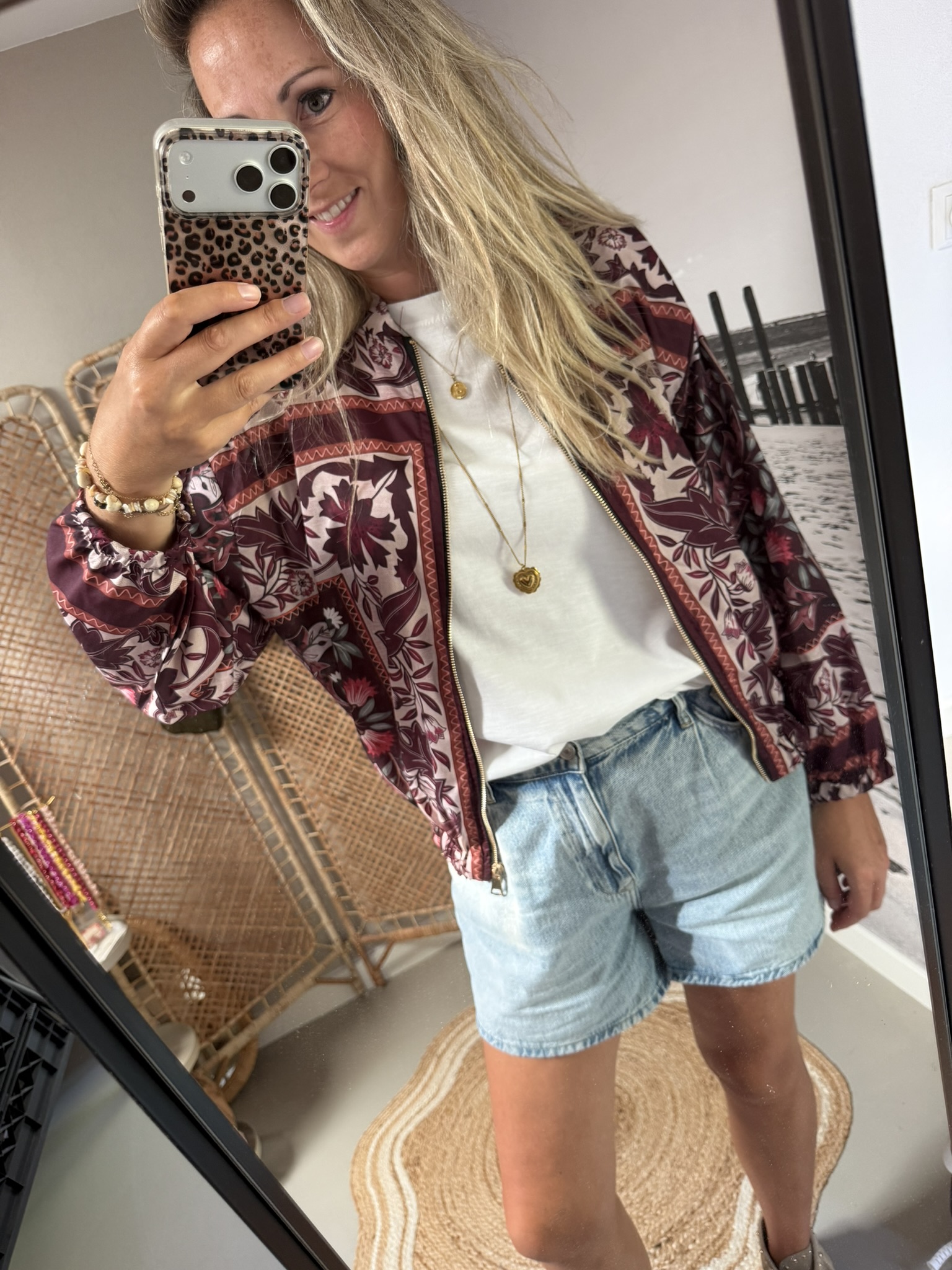 Bomber jack/vestje - 'Flower Power' - Afbeelding 6