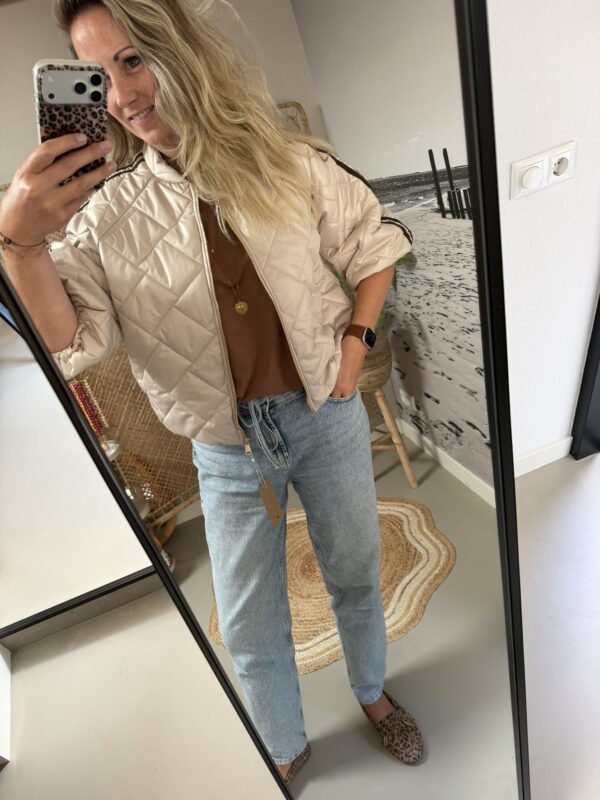 Bomber jack - Beige/Bruine bies