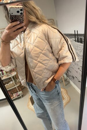 Bomber jack - Beige/Bruine bies