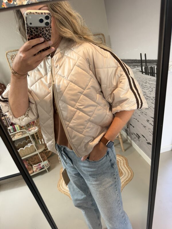 Bomber jack - Beige/Bruine bies