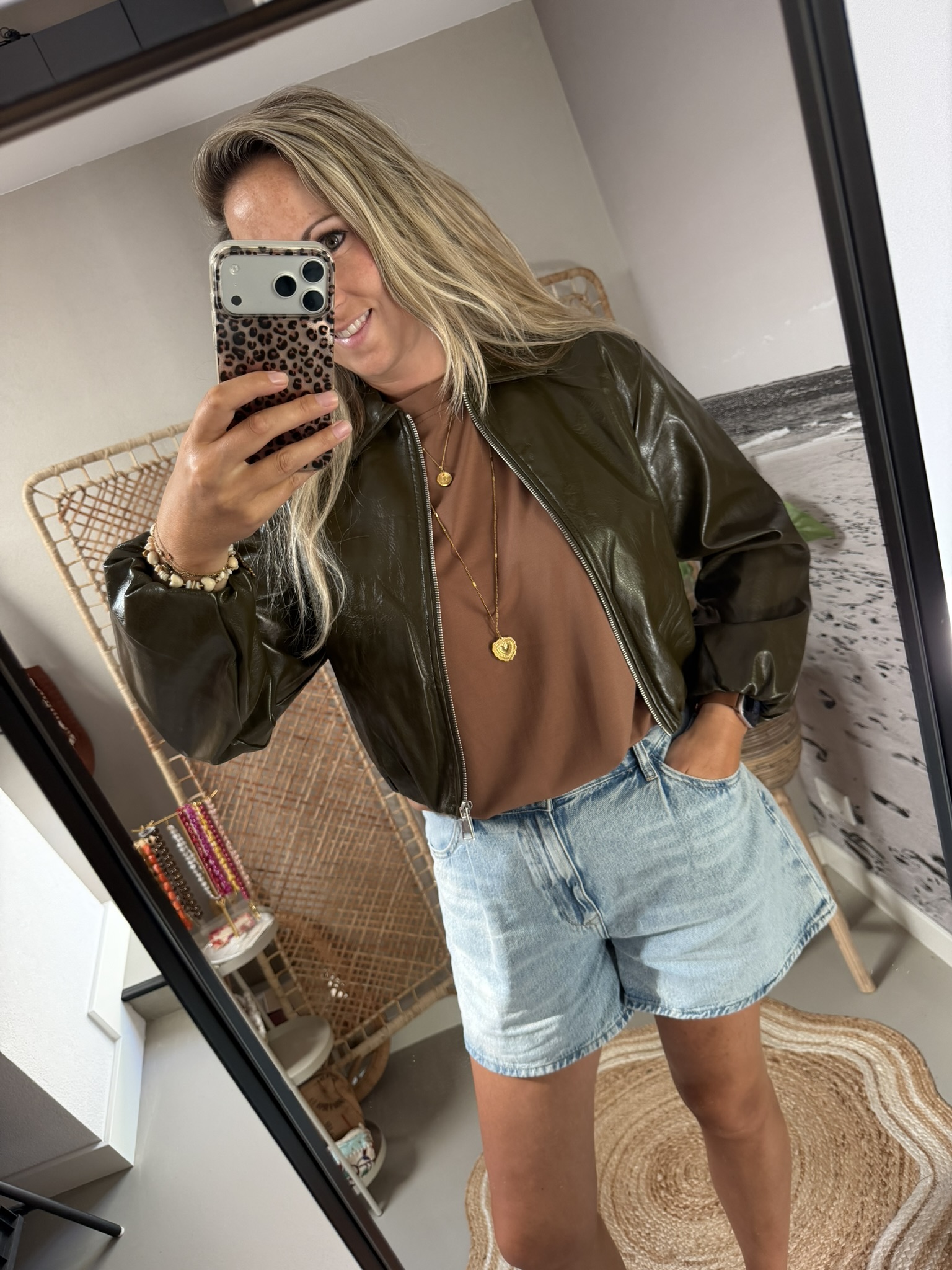 Lak jacket - Groen - Afbeelding 2