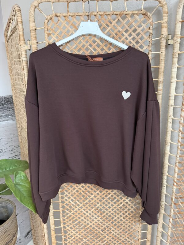 Sweater 'Rue Saint-Honoré - Bruin/Bordeaux/Rood