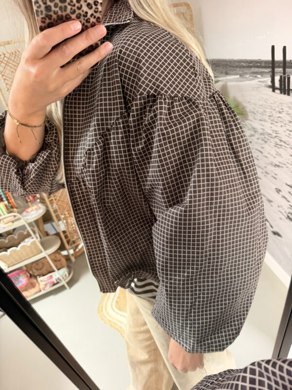 Ruitjes jacket - Bruin/Beige