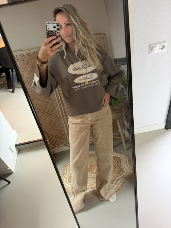Sweater/Longsleeve ‘Stars’ California – Taupe