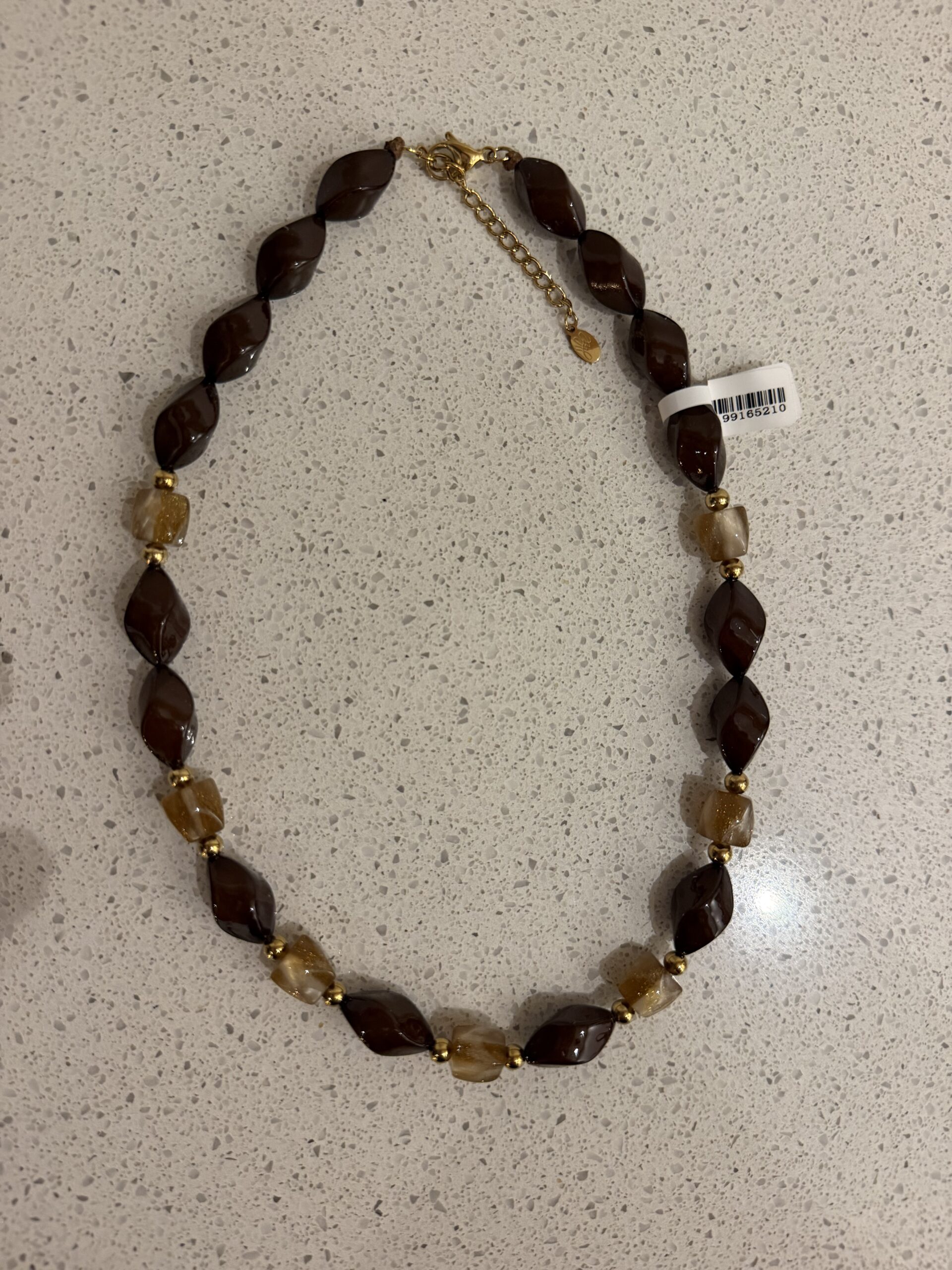 Ketting - Chocobruin/Goud