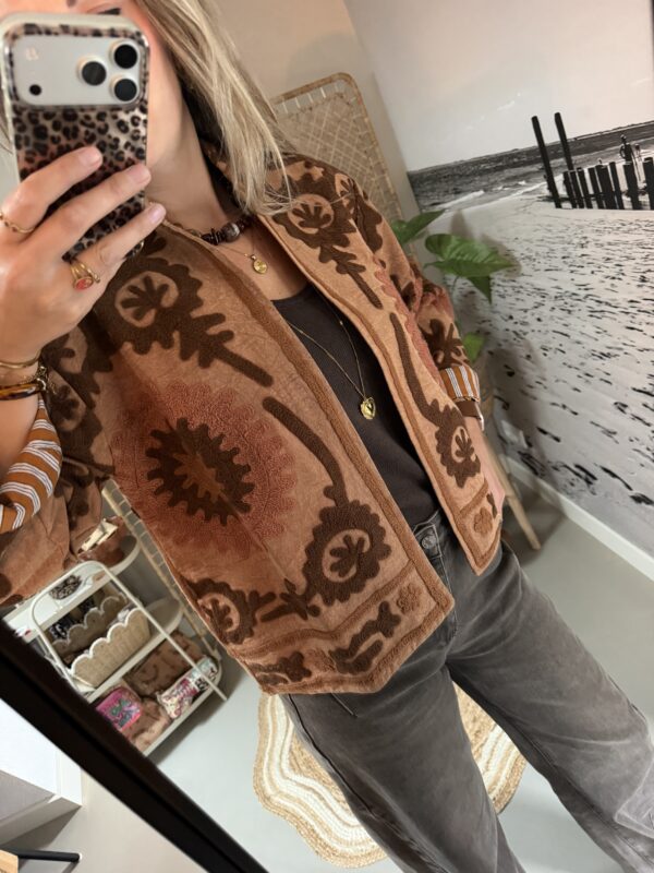 Uniek jasje “Boho” - Beige/Bruin/Taupe/Roest