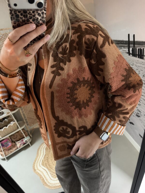 Uniek jasje “Boho” - Beige/Bruin/Taupe/Roest