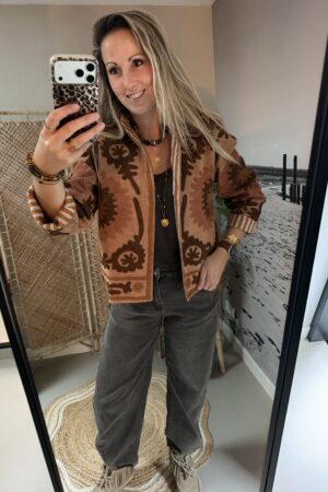 Uniek jasje “Boho” - Beige/Bruin/Taupe/Roest