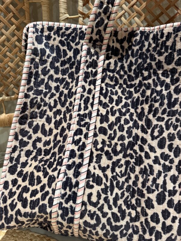 Velvet Shopper - Panter/Brown/Pink