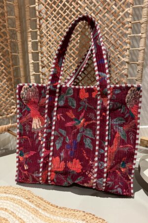 Velvet Shopper - Bordeaux/Multicolour