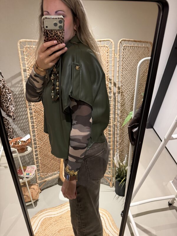 Cashmere top - Army