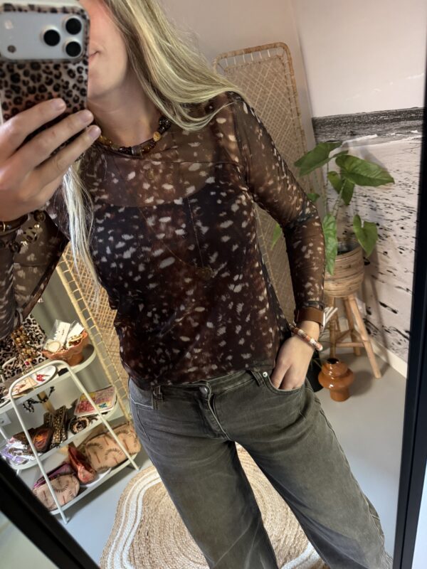 Mesh top - Bambi Brown