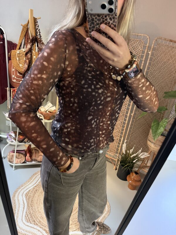 Mesh top - Bambi Brown