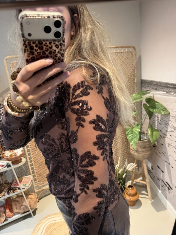 Glitter Top ✨ - Bruin